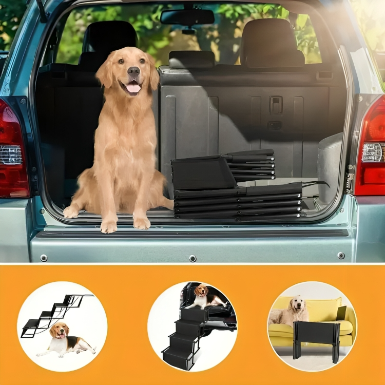 Pilathi® Hundetreppe für große & kleine Hunde – Bis zu 40 kg, Universelle Verwendung im Auto